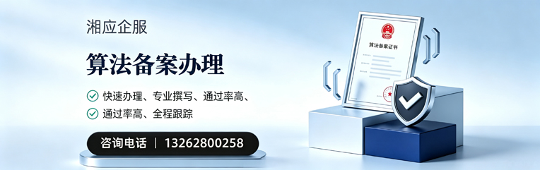 景德镇算法备案申报服务