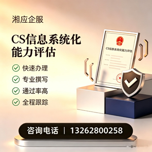 景德镇CS信息系统化能力评估申报服务